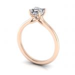 Asscher cut Diamond Ring, RS1, Rose Gold Asscher cut Diamond Ring, RS1, Rose Gold