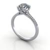 Diamond Ring, RSA1R, Platinum, 3D Thumbnail