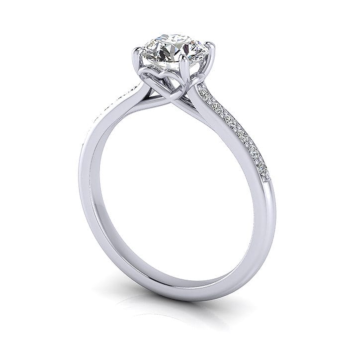 Diamond Ring, RSA1R, Platinum, 3D Diamond Ring, RSA1R, Platinum, 3D