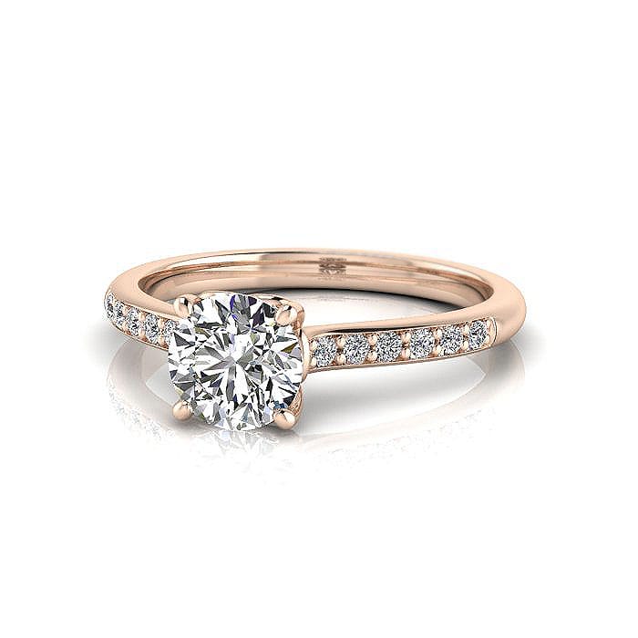 Diamond Ring, RSA1R, Rose Gold, LF Diamond Ring, RSA1R, Rose Gold, LF