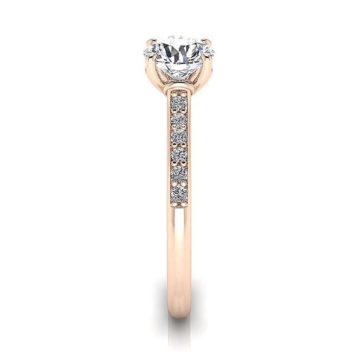Diamond Ring, RSA1R, Rose Gold, SV Diamond Ring, RSA1R, Rose Gold, SV