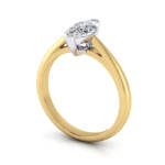 Marquise Diamond Ring, Yellow Gold, 3D RS5 Marquise Diamond Ring, Yellow Gold, 3D RS5