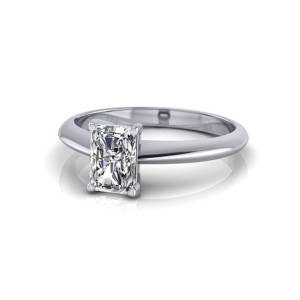 Radiant Engagement Ring, Platinum, RS6 LF