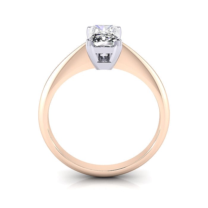 Radiant Engagement Ring, Rose Gold, RS6-TF Radiant Engagement Ring, Rose Gold, RS6-TF