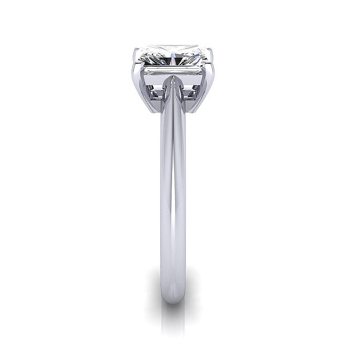 Radiant Engagement Ring, White Gold SV Radiant Engagement Ring, White Gold SV