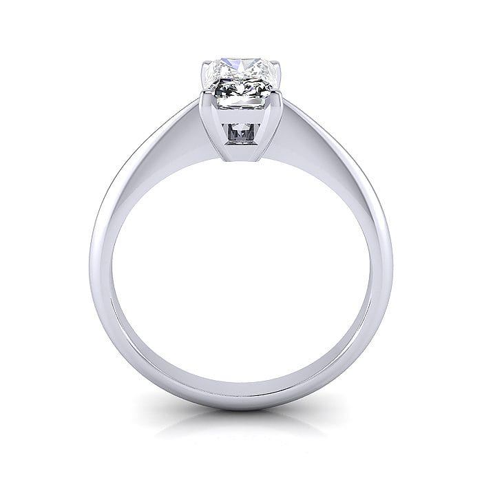Radiant Engagement Ring, White Gold TF Radiant Engagement Ring, White Gold TF