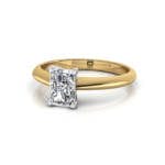 Radiant Engagement Ring, Yellow Gold LF