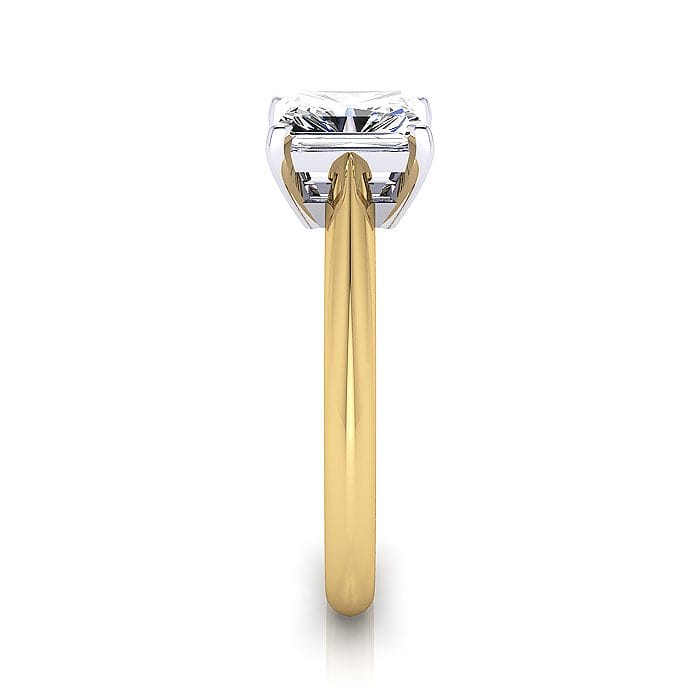 Radiant Engagement Ring, Yellow Gold SV