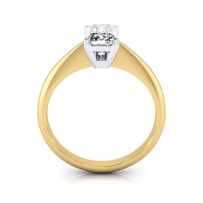 Radiant Engagement Ring, Yellow Gold TF