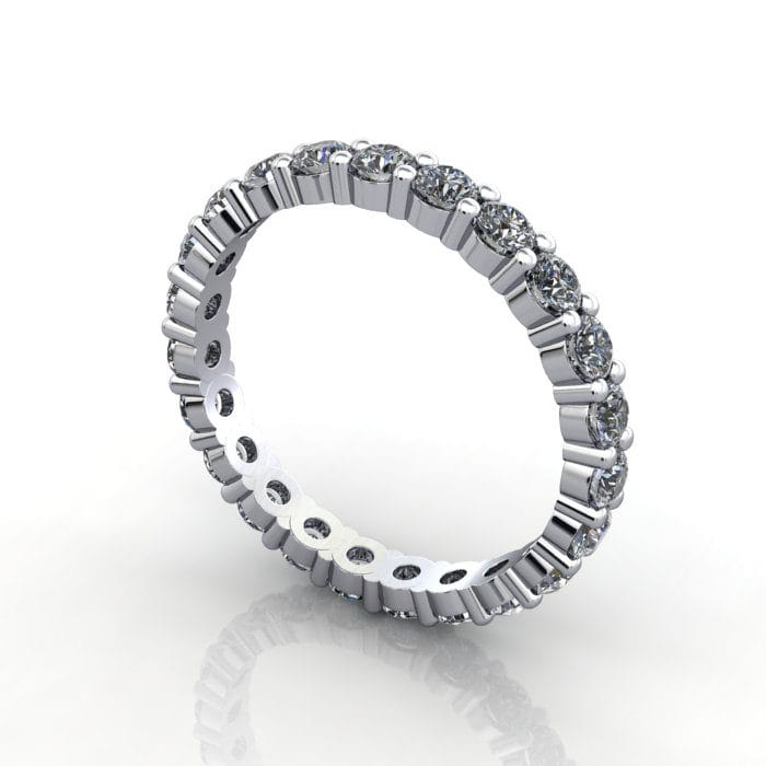Fine Vintage Gold Half Eternity Diamond Sapphire Ring – Boylerpf