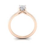 Emerald cut Engagement Ring RS1 Rose Gold