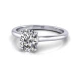 Oval Engagement Ring, RS1, Platinum LF Oval Engagement Ring, RS1, Platinum LF