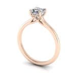 Asscher cut Diamond Ring RS1 Rose 3D Asscher cut Diamond Ring RS1 Rose 3D