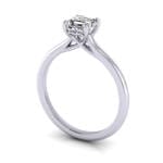 Asscher cut Diamond Ring RS1 Platinum 3D Asscher cut Diamond Ring RS1 Platinum 3D
