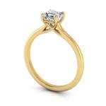 Asscher cut Diamond Ring RS1 Yellow 3D