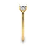 Asscher cut Diamond Ring RS1 Yellow SV