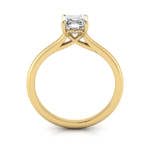 Asscher cut Diamond Ring RS1 Yellow TF