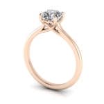 Cushion cut Engagement Ring RS1 Rose 3D