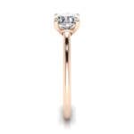 Cushion cut Engagement Ring RS1 Rose SV