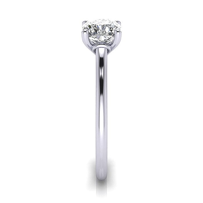 Cushion cut Engagement Ring RS1 White SV Cushion cut Engagement Ring RS1 White SV