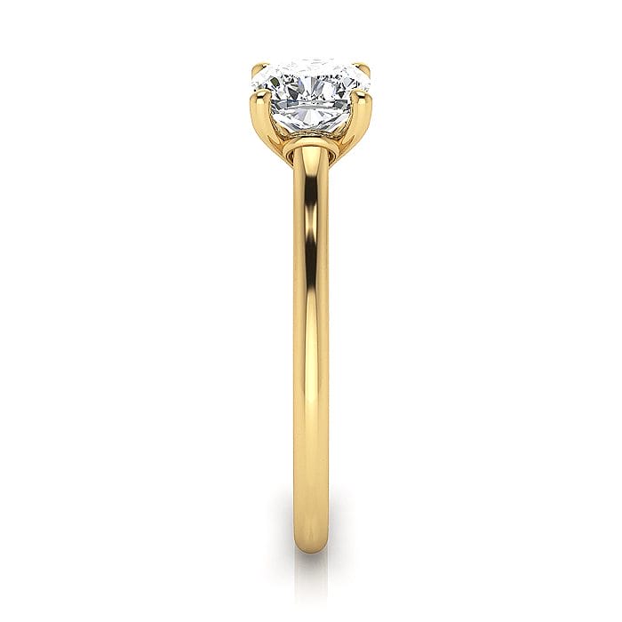 Cushion cut Engagement Ring RS1 Yellow SV