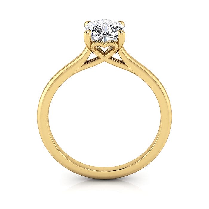 Cushion cut Engagement Ring RS1 Yellow TF