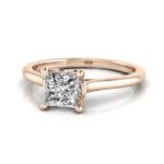 Princess cut Engagement Ring RS1 Rose LF