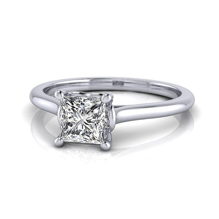Princess cut Engagement Ring RS1 Platinum LF Princess cut Engagement Ring RS1 Platinum LF