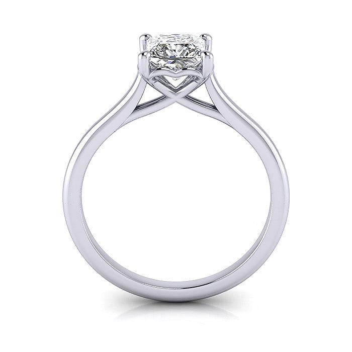 Princess cut Engagement Ring RS1 Platinum TF Princess cut Engagement Ring RS1 Platinum TF