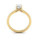 Emerald cut diamond ring yellow gold rs1 TF