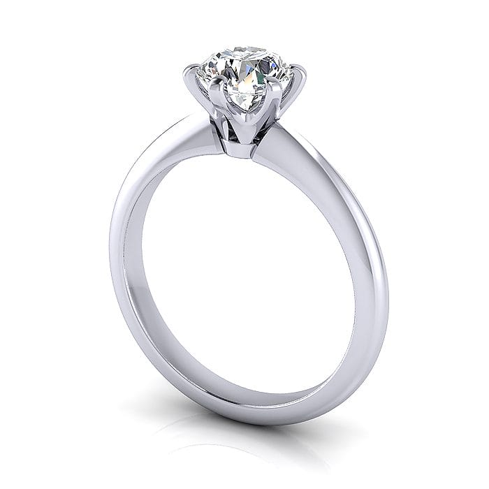 Engagement Ring, RS9, Platinum, 3D Engagement Ring, RS9, Platinum, 3D