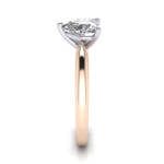 Heart Engagement Ring, RS7, Rose Gold, SV Heart Engagement Ring, RS7, Rose Gold, SV