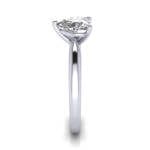 Heart Shape Engagement Ring, RS7, White Gold, SV Heart Shape Engagement Ring, RS7, White Gold, SV