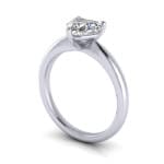Heart shaped Engagement Ring, Platinum, RS7, 3D Heart shaped Engagement Ring, Platinum, RS7, 3D