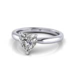 Heart shaped Engagement Ring, Platinum, RS7, LF Heart shaped Engagement Ring, Platinum, RS7, LF
