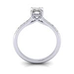 Engagement Ring, White Gold, Asscher Cut Diamond, TF
