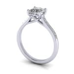 Engagement Ring, White Gold, Princess Cut Diamond, RSA1, 3D