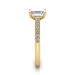 Engagement Ring, Yellow, Emerald Cut Diamond, RSA1, SV