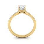 Engagement Ring, Yellow, Emerald Cut Diamond, RSA1, TF