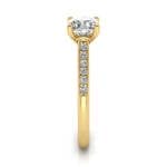 Engagement Ring, Yellow, Cushion Cut Diamond, RSA1, SV Engagement Ring, Yellow, Cushion Cut Diamond, RSA1, SV
