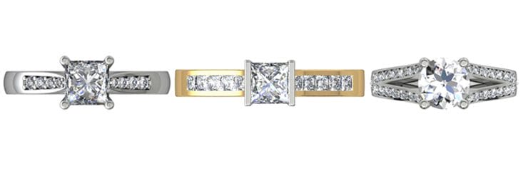 Princess Cut Engagement Ring Styles