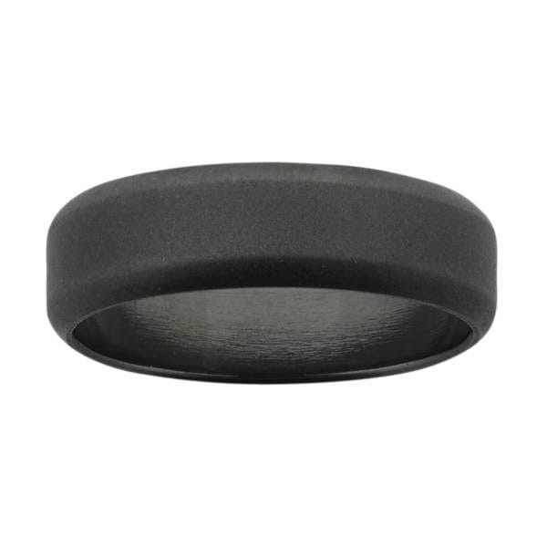 Black Zirconium Wedding Ring PD556