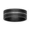 Black Zirconium Wedding Ring PD656
