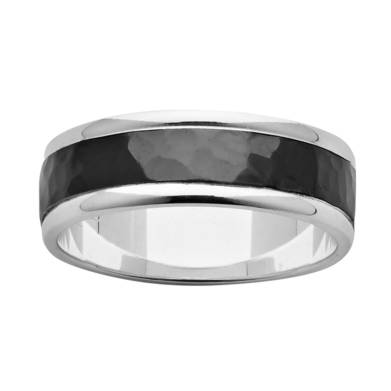 Black Zirconium Wedding Ring PDZ438