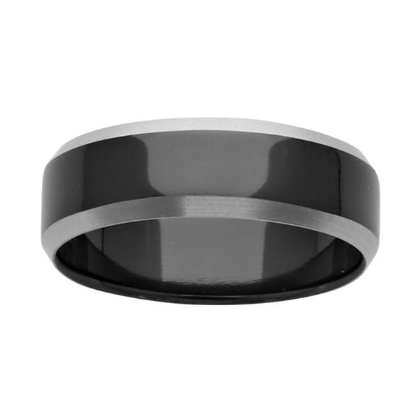 Black Zirconium Wedding Ring PDZ642