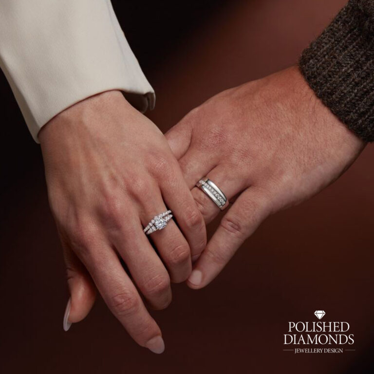 Custom wedding rings for a couple