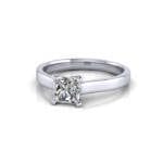 Engagement Ring, Princess Cut, RS12, Platinum, LF