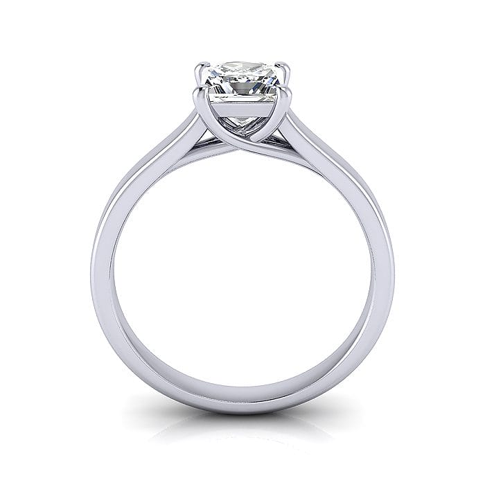 Engagement Ring, Princess Cut, RS12, Platinum, TF