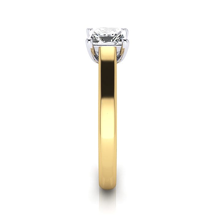 Engagement Ring, Princess Cut, RS12, Yellow Gold, SV Engagement Ring, Princess Cut, RS12, Yellow Gold, SV