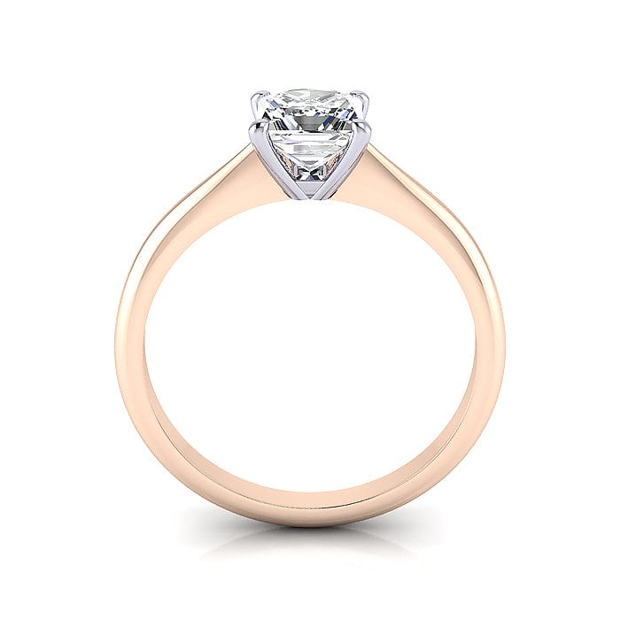 Engagement Ring, Princess Cut, RS14, Rose Gold, TF